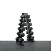 5/7.5/10/12.5/15/17.5kg Hex Dumbbell with Rack